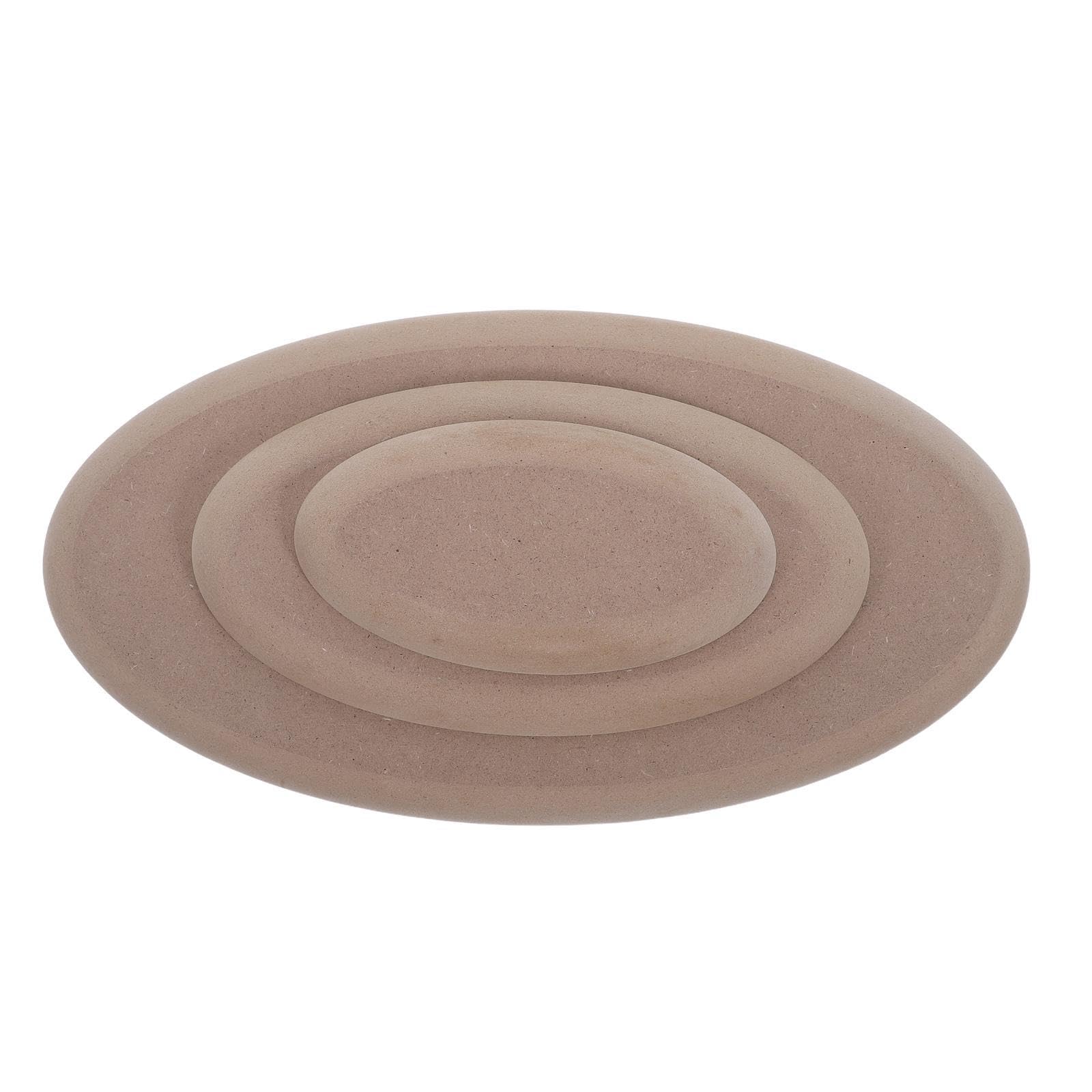 Operitacx 3 moldes ovalados para cerámica, moldes para forma a platos de cerámica. de para arcilla, tablas de madera para modelado a mano, manualidades de (5,43&;/7,87"/11,8")