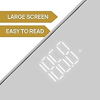 Vista 3 de INEVIFIT Bathroom Scale, Highly Accurate Digital Bathroom Body Scale, Precisely Measures Weight up to 400 lbs