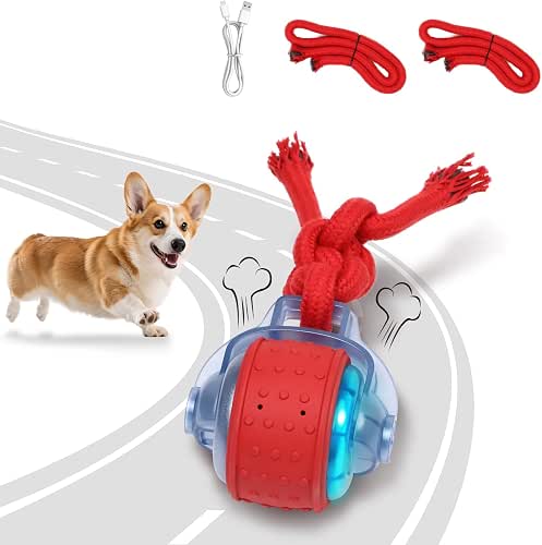 Dog Toys Interactive Dogs Squeaker with Super High-Speed Rechargeable Dog