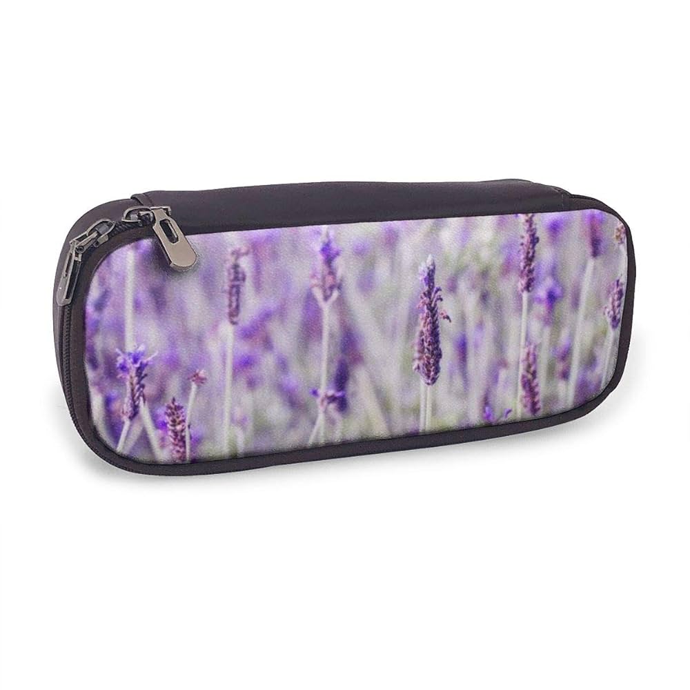 Amazon | ペンケース 大容量 筆箱 紫 ラベンダー 恋 シンプル 多