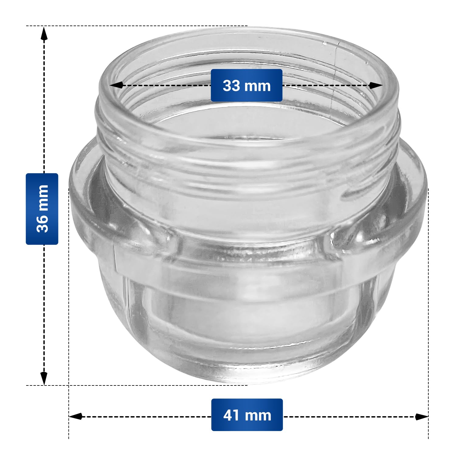 VIOKS Osłona lampy zamiennik do Gorenje 639157 szkło zapasowe do piekarnika o średnicy 41 mm - pokrywa piekarnika szkło Gorenje części zamienne - pokrywka ze szkła lampy piekarnika Gorenje akcesoria