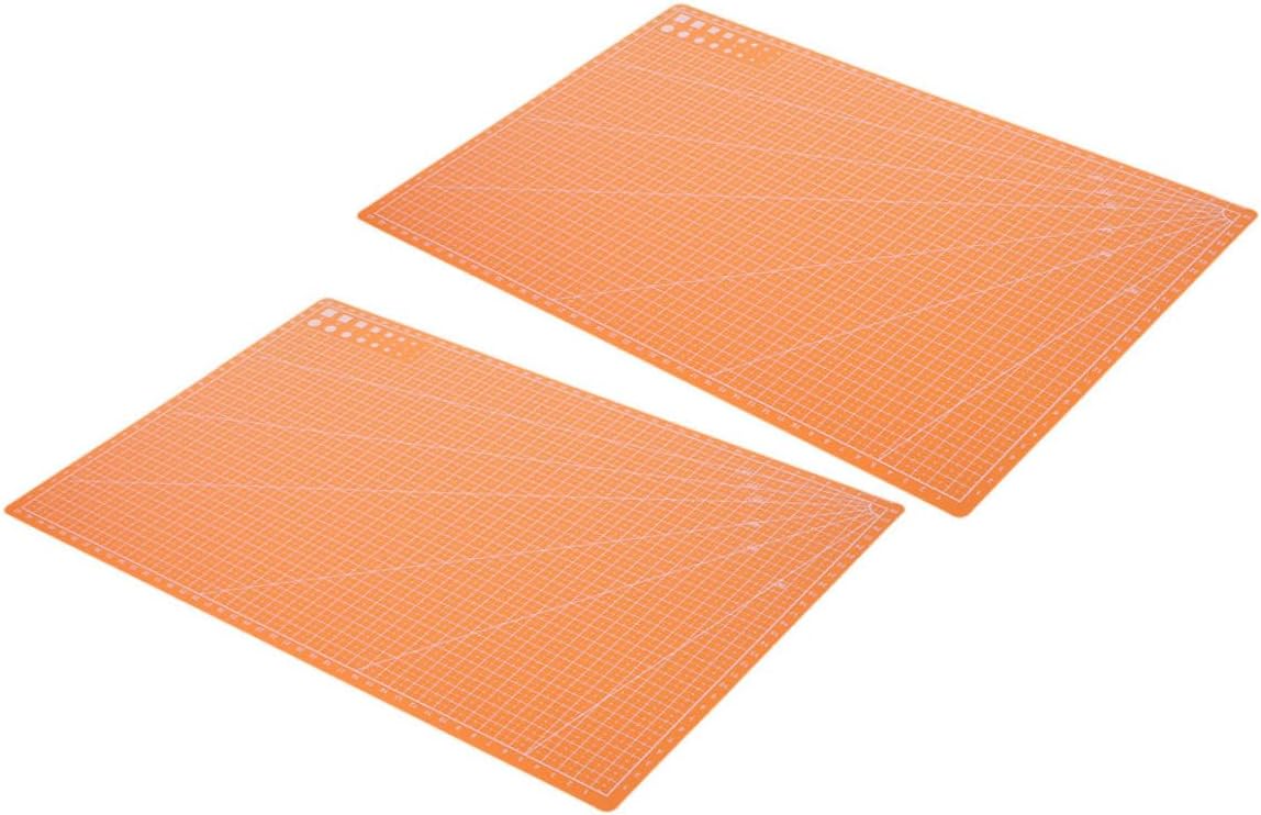 Uonlytech Double-Sided Cutting Mat for Sewing and Quilting 2pcs Self-Healing Craft Board for Modeling Projects Non-Slip Surface for Easy Cutting