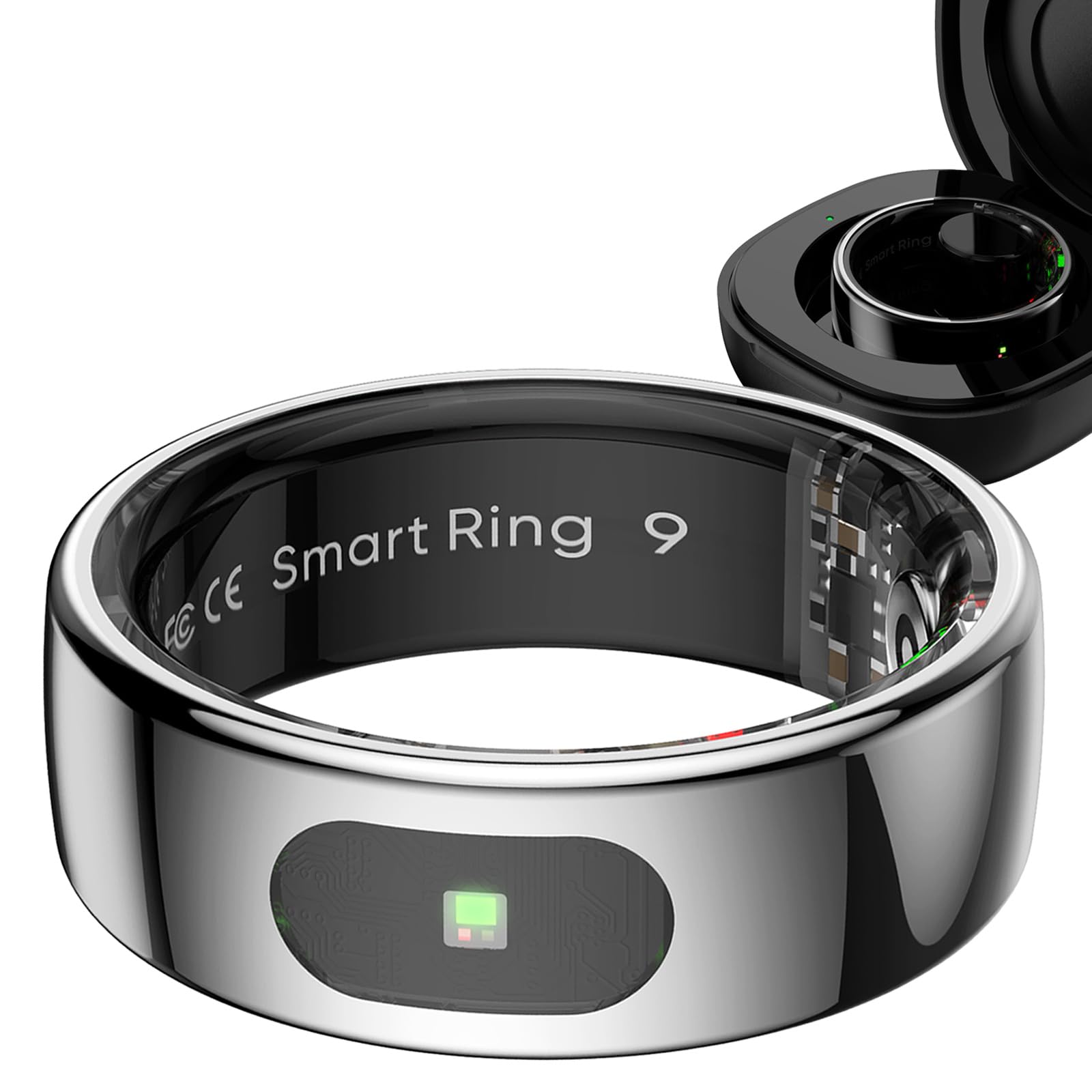 Smart Ring Notifica Smartring Touch Fitness Ring Android iOS Sleep Tracker Contapassi Cardiofrequenzimetro SpO2 Fitness Tracker Anello Smartring per Uomo Donna