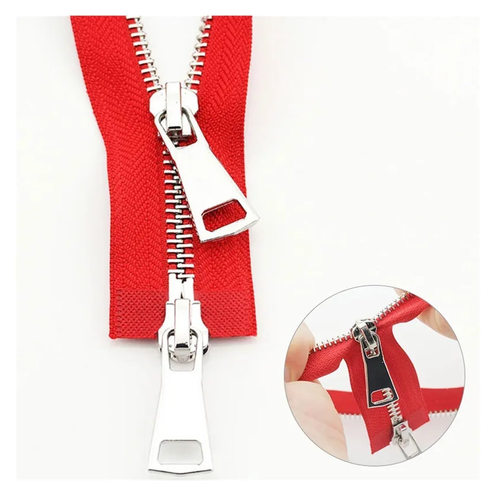 Amazon.com: Two-Way Zip Zipper Double Slider Two-Way Zips