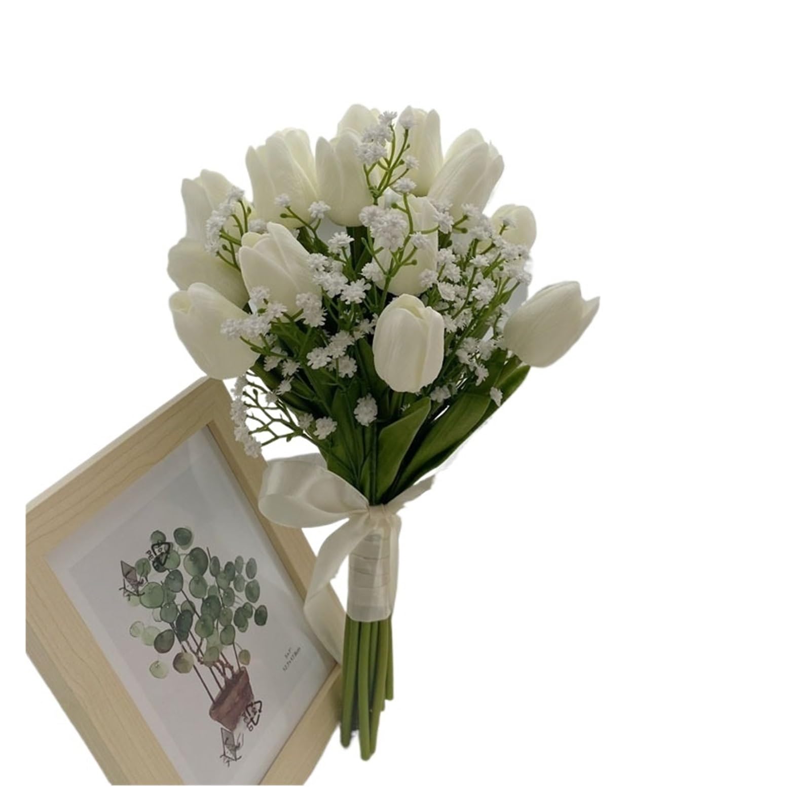 SHENJMAI Artificial Flower Bouquet Artificial Flower Bouquet Bridal Wedding Photography Prop Party Ceremony(Type 5)
