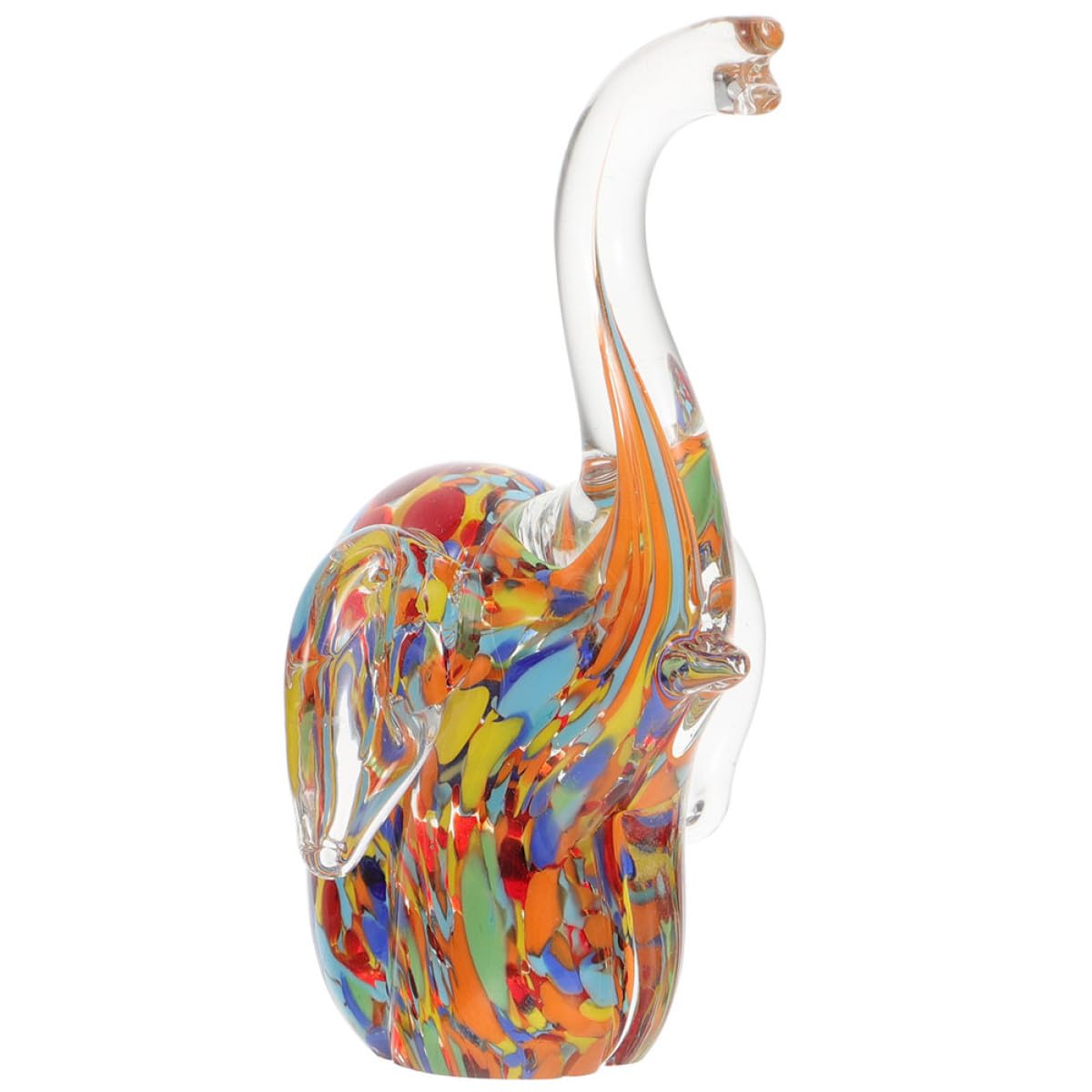 Statue d'éléphant en verre design unique YARNOW objet d'art de table