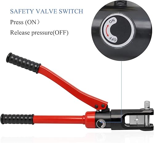 Vista 6 de CGOLDENWALL Alicates de prensado hidráulicos YQK-300 Engarzadora mecánica 13T para cobrealuminioplásticoPexPB con rango de 16-300m (Yqk-300)