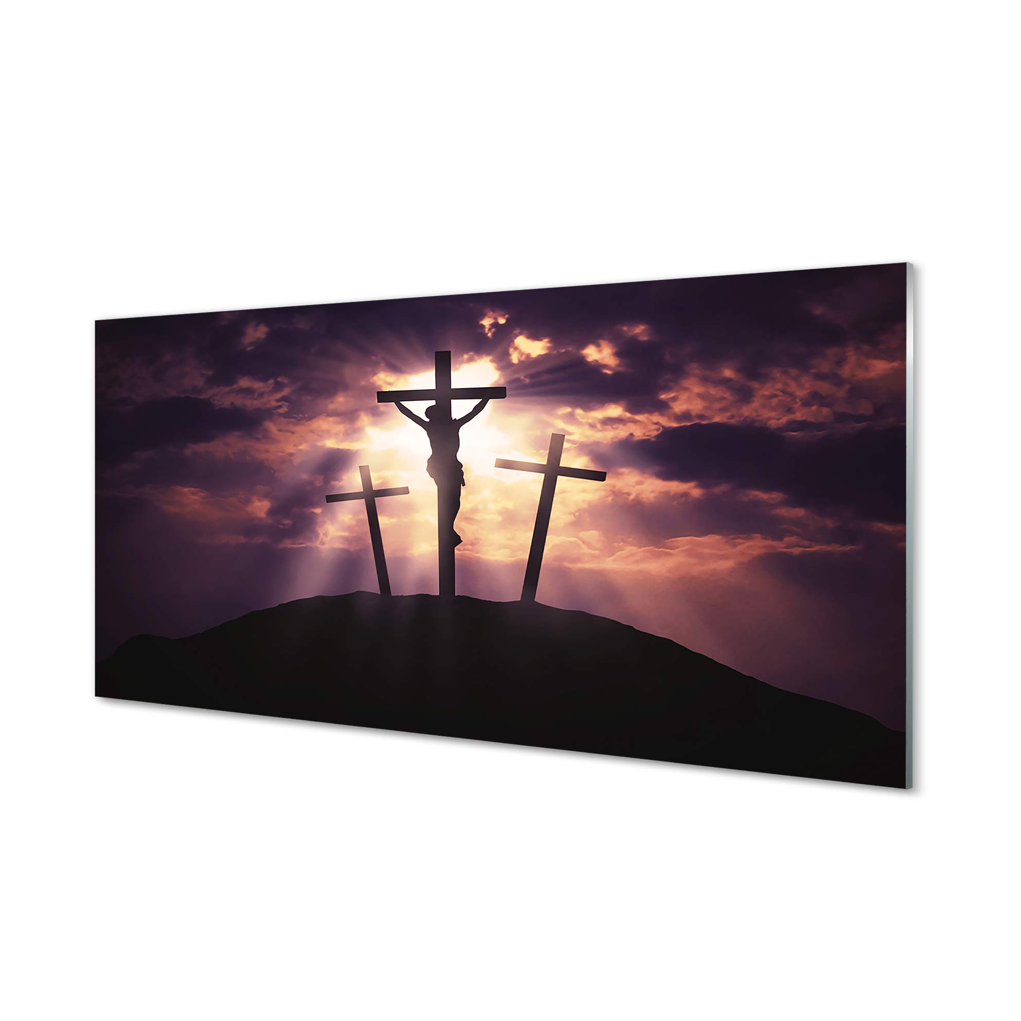 Crédence adhésive Jésus-Christ 100x50cm en verre trempé de sécurité Tulup
