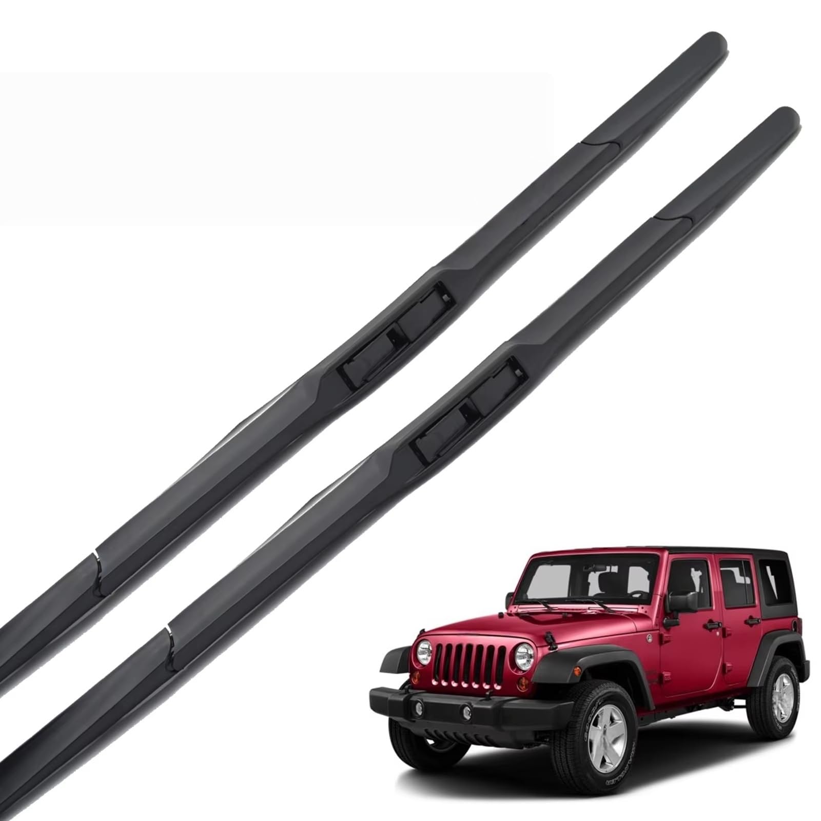 Essuie-Glace Jeep Wrangler JK 2007-2017 sans Grincement Caoutchouc Résistant