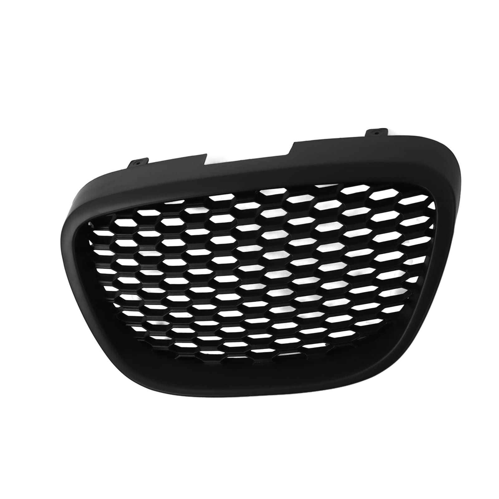 Parrilla delantera de panal negra mate 1133007, repuesto para Seat Altea Toledo, material ABS premium con revestimiento, instalación directa con perno, ajuste perfecto para MK2 1