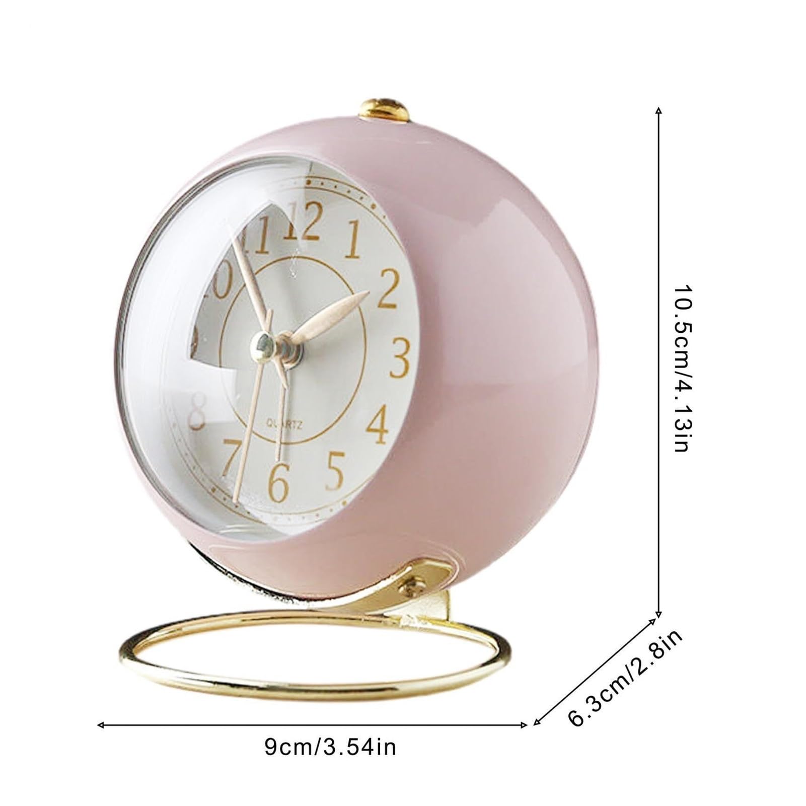 Despertador Pequeño Escritorio Despertador Ruidoso Relojes silenciosos analógicos Retro
