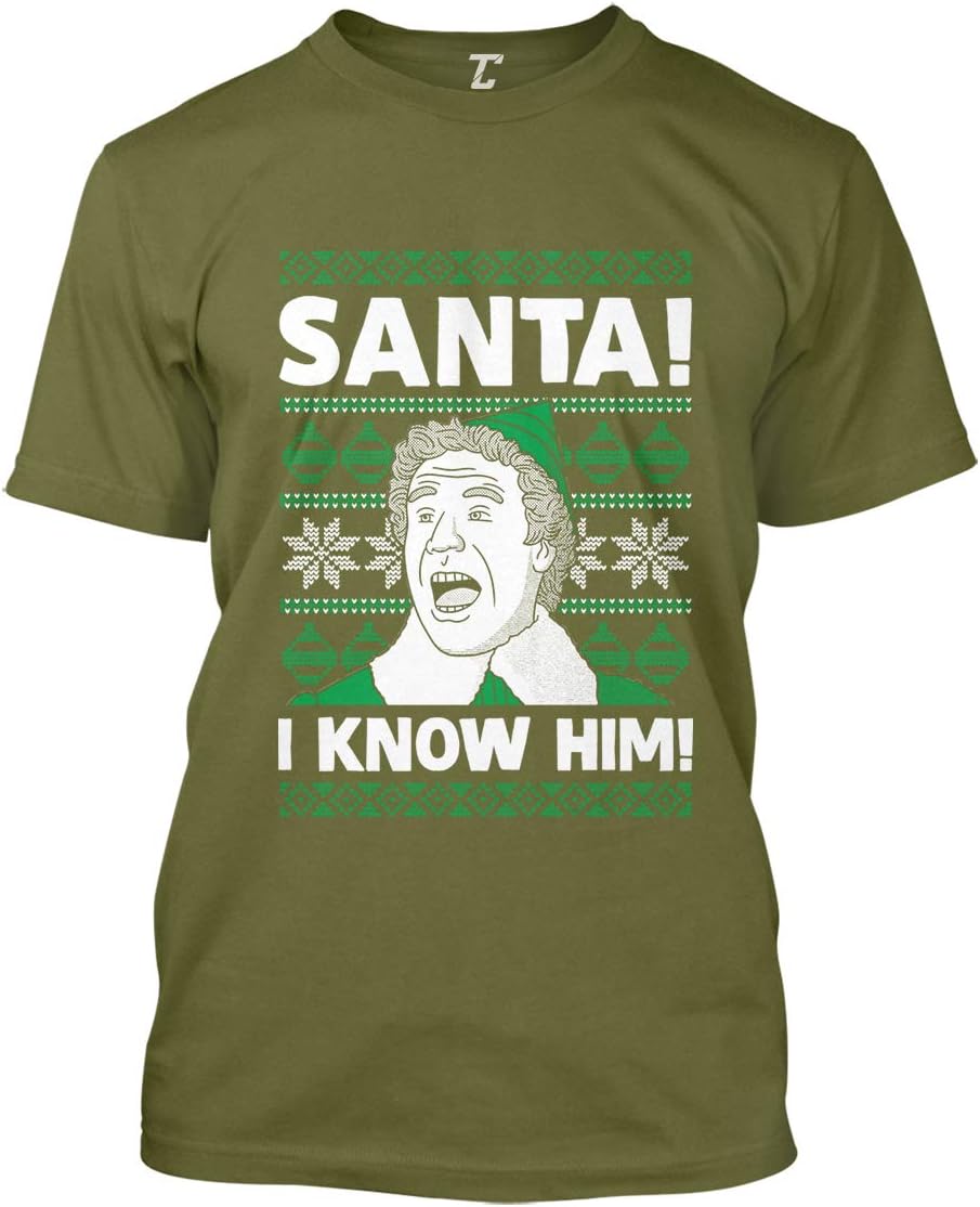 Santa! I Know Him! - Parody Ugly Christmas Men's T-Shirt