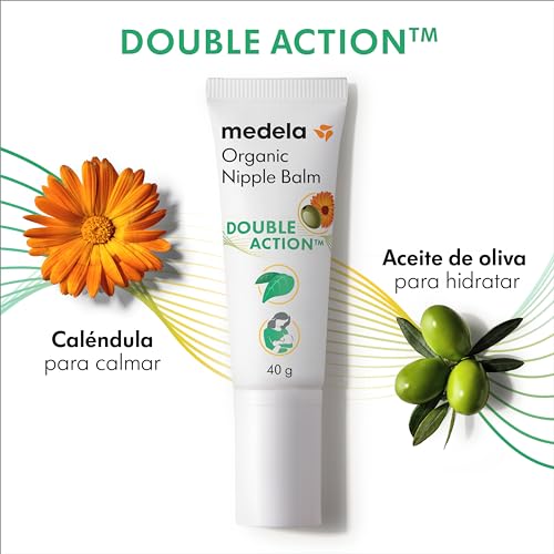 Image of Medela Organic Nipple Cream & Pumping Lubricant, Soothes & Nourishes for Breastfeeding, Made with Natural Ingredients, Provides Fast Relief for Sore Nipples, Postpartum Essential, 1.34 fl oz