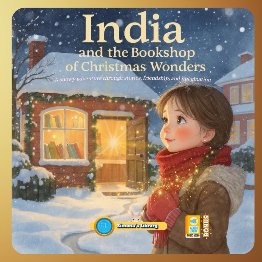 INDIA AND THE BOOKSHOP OF CHRISTMAS WONDERS: A snowy adventure through stories, friendship, and imagination