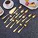 Gold Cake Serving Set, Berglander Stainless Steel Titanium Gold Plating Cake Server, Cake Fork, Dessert Spoon For Birthday, Wedding, Gift for Birthday, Gift Wedding and Parties Pack of 13pcs