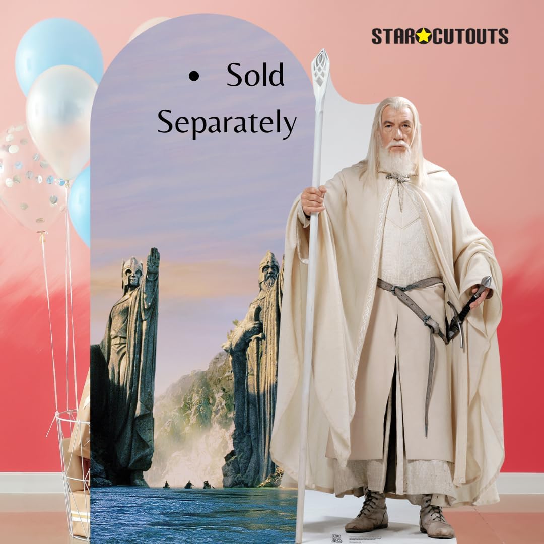 Star Cutouts SC4553 Lord of The Rings Argonath Backdrop Single Cardboard Cut Out Height 185cm