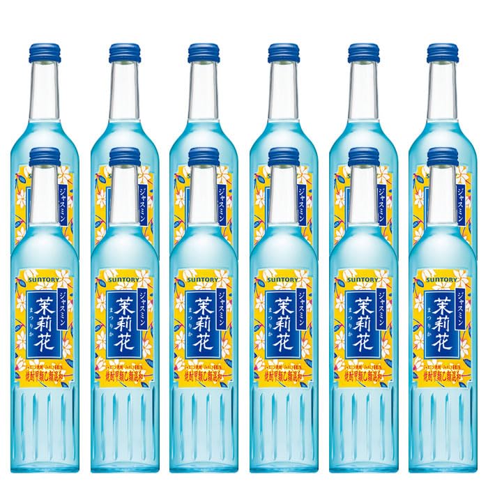 サントリー ジャスミン焼酎 茉莉花 20度 瓶 500ml ×6  グラス×6 サントリー ジャスミン焼酎 茉莉花 20度 瓶 500ml ×6 グラス×6