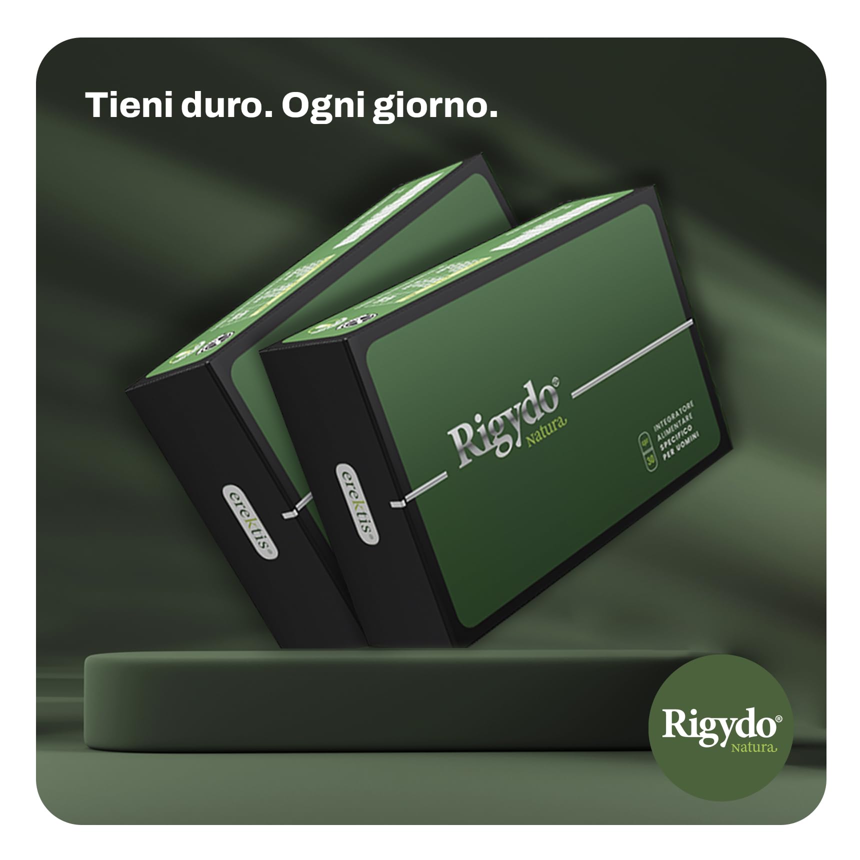 Rigydo® Natura - Integratore Uomo Premium | Benessere e vitalità maschile | Con Tribulus, L-Arginina, blend brevettato, Zinco e Selenio - 30 compresse