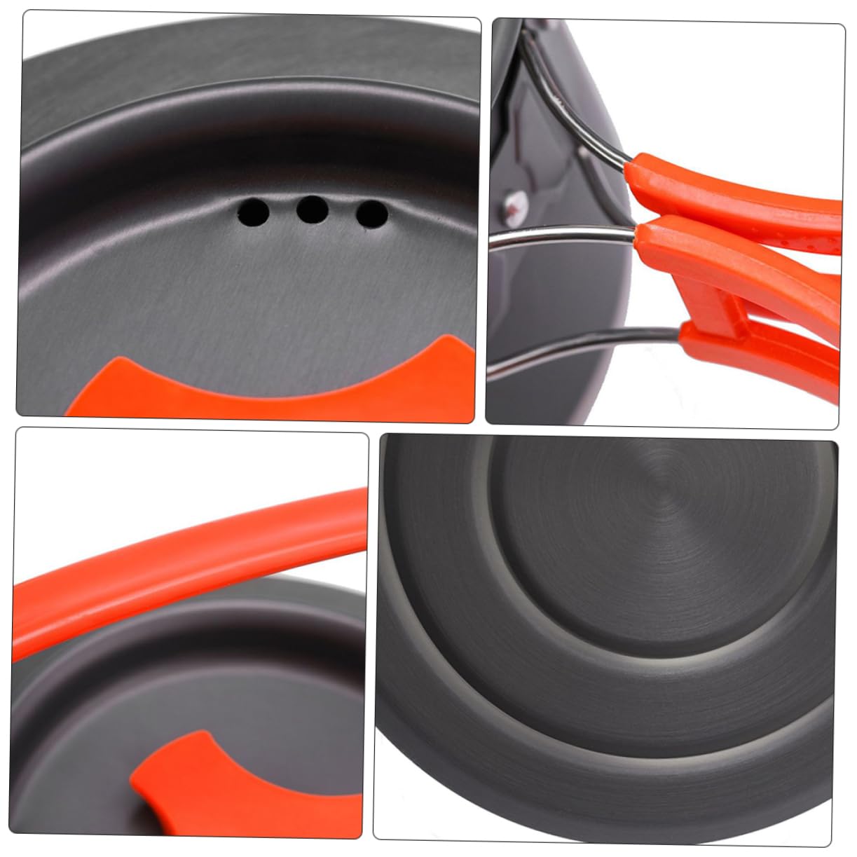 HEMOTON Ensemble Cuisine de Camping Ustensiles Cuisine de Camping en Alliage D'aluminium Léger Performance Fiable pour 2-3 Personnes