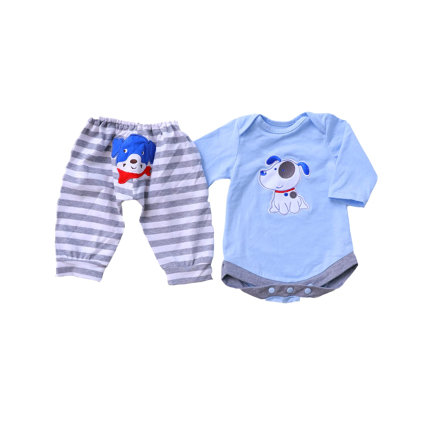 ZIYIUI Vestiti per Bambole Reborn Quattro Accessori di Vestiti 20-22 pollici Bambole Reborn Vestiti Per Ragazzo Blu