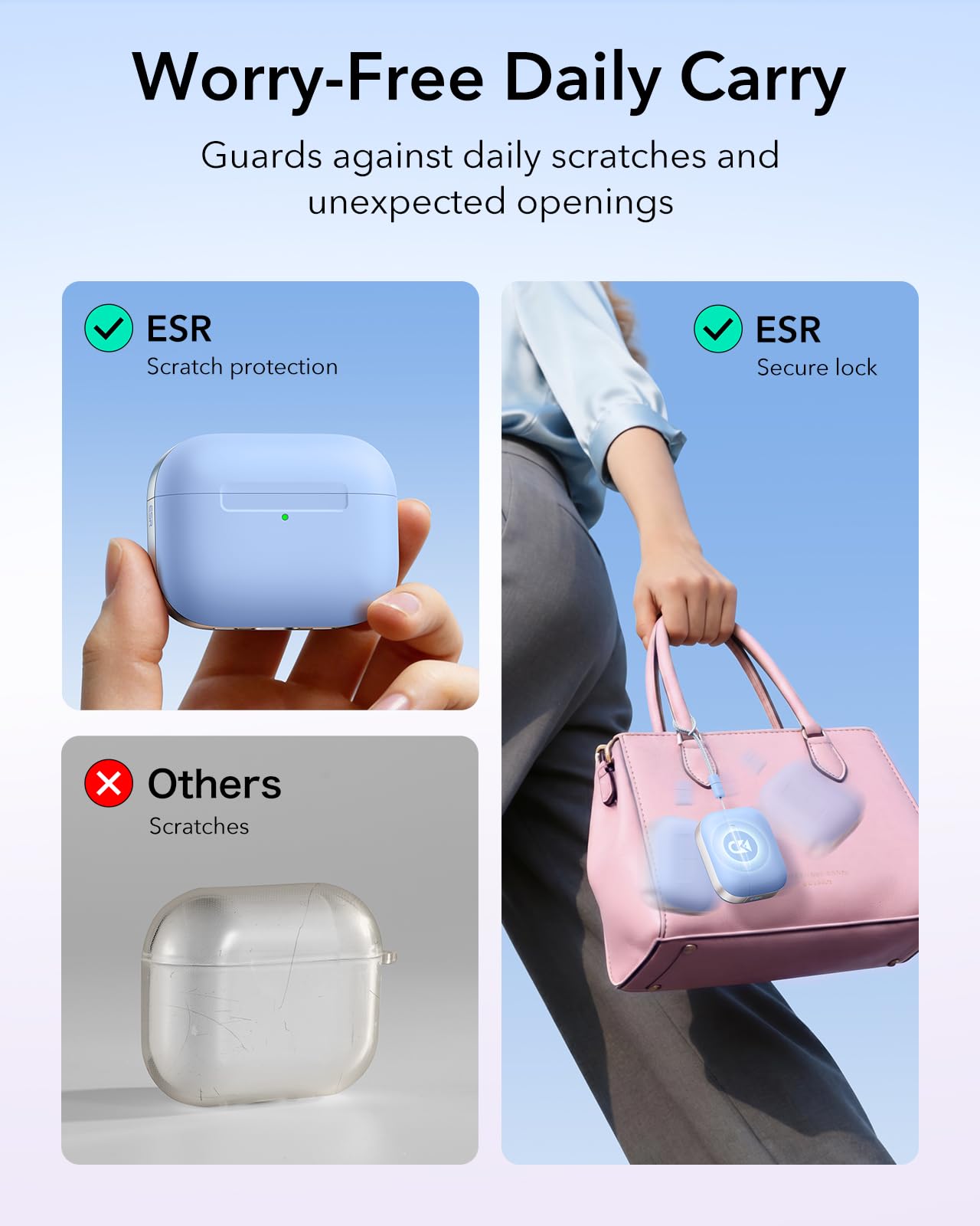 Amazon | ESR AirPods Pro3 ケース(2025) MagSafe対応 USB-Cケーブル