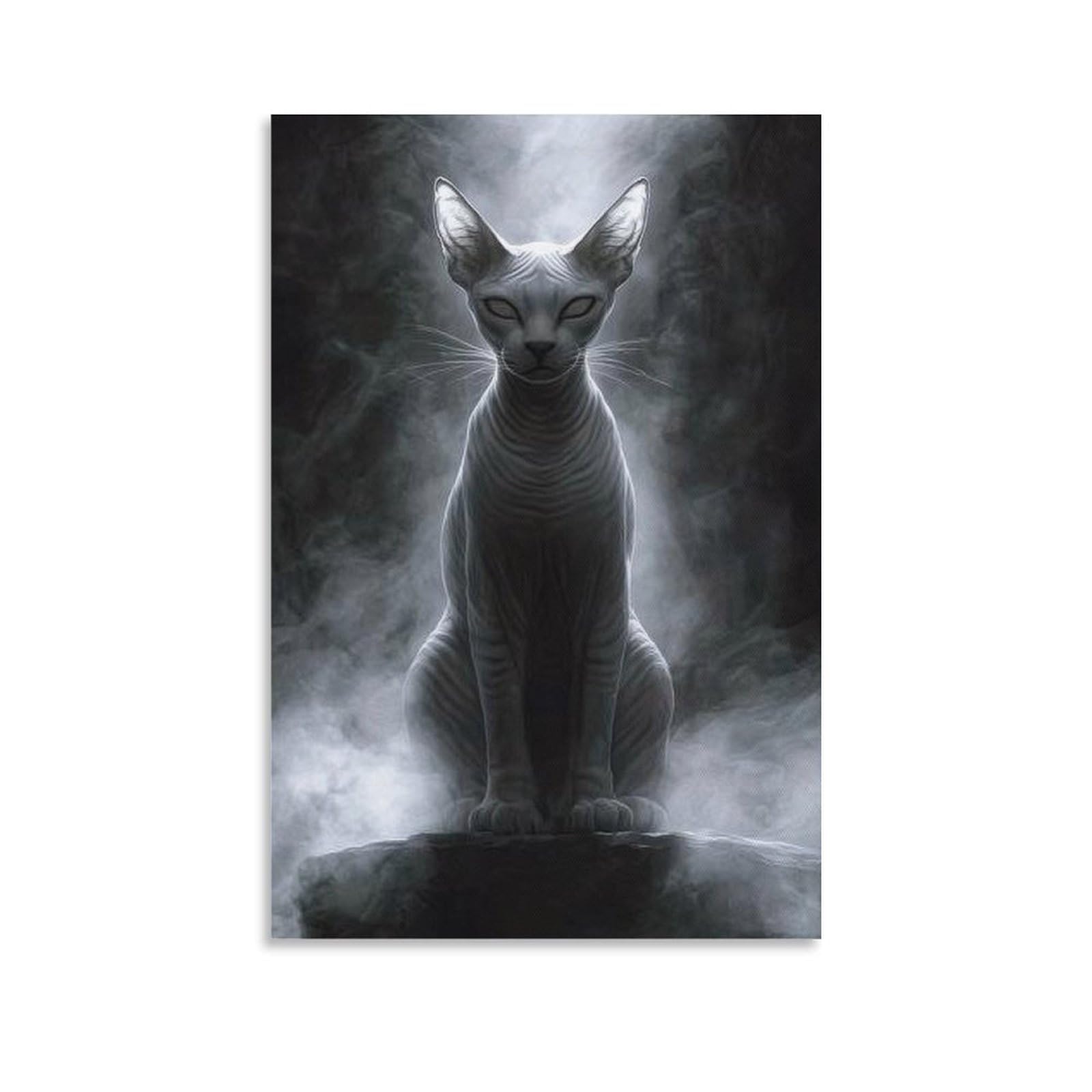 Toile Chat Sphynx 50x75cm pour une Chambre Élégante - 6