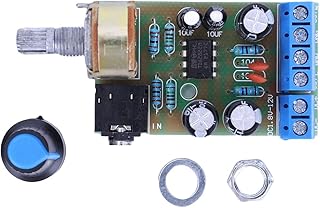 Aktudy TDA2822M Mini AUX Audio Amplifier Module DC1.8-12V 2.0 Channel Handy Digital Power Amp Module Board for Computer Speaker