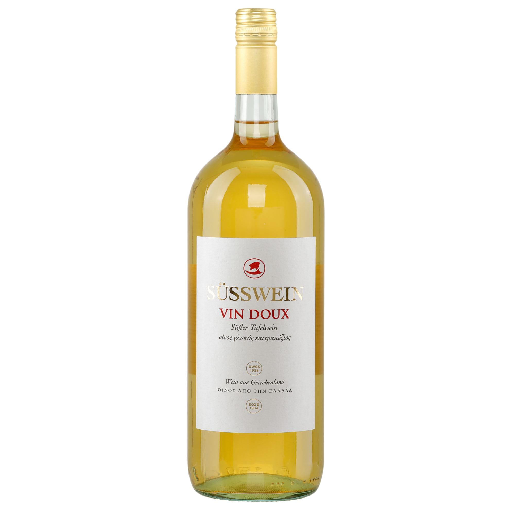 Samos Wein Vin Doux 1,5l Magnum-Flasche Likörwein | Süßer Samos Wein | 100% Muskat | 15% Vol.