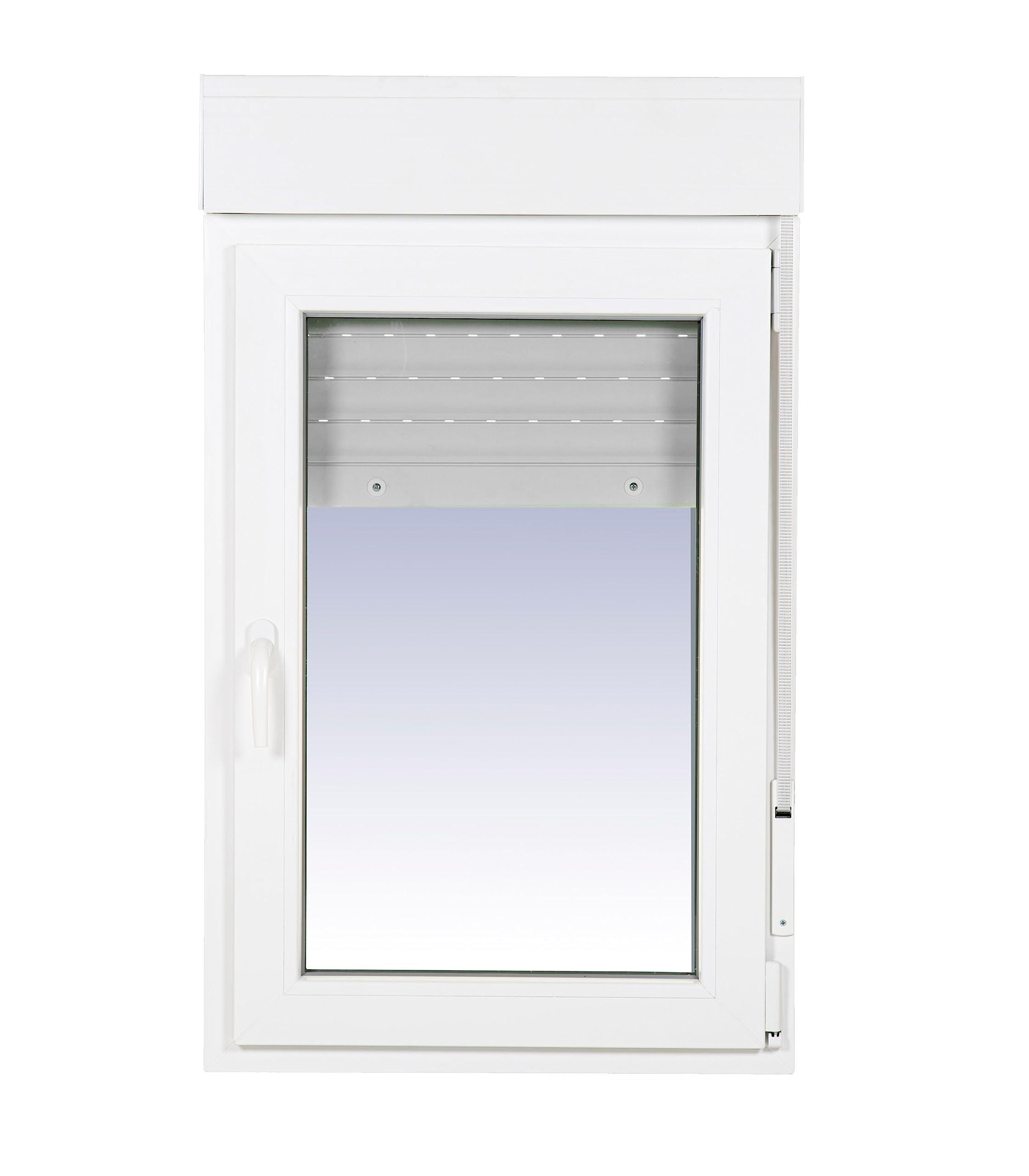 Ventanastock PVC 700x1155 Practicable Oscilobatiente Derecha con Persiana 1 hoja