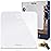 iHome Digital Scale, Bathroom Scale, Batteries Included, Scale Body Weight, Weight Scale, Digital Scale, Bathroom Scales for Weight, Digital Scales for Body Weight (White)