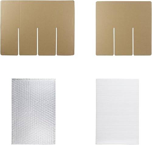 Miniatura 2 de Kits de divisor de vidrio Kit de embalaje de vino Divisores de caja de cartón 9 almacenamientos, con bolsas de espuma