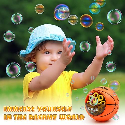 Miniatura 6 de Máquina de burbujas para niños pequeños de 3 años en adelante, fabricante de burbujas profesional para niños de 3 a 8 años, soplador automático de