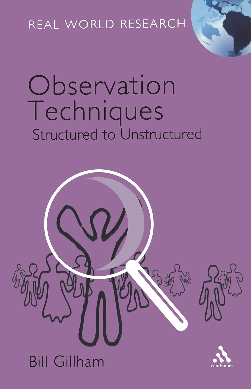 Observation Techniques: Structured To Unstructured (Real World Research)