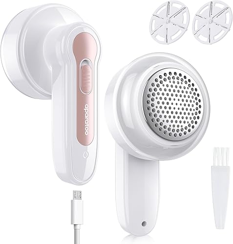 Afeitadora de tela para ropa, removedor de pelusa con 2 cuchillas de repuesto, desfuzzer eléctrico para ropa, abrigos de lana, bufandas, guantes,