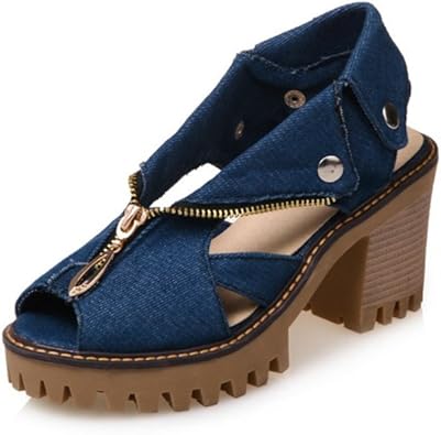 Denim sandals amazon Clearance