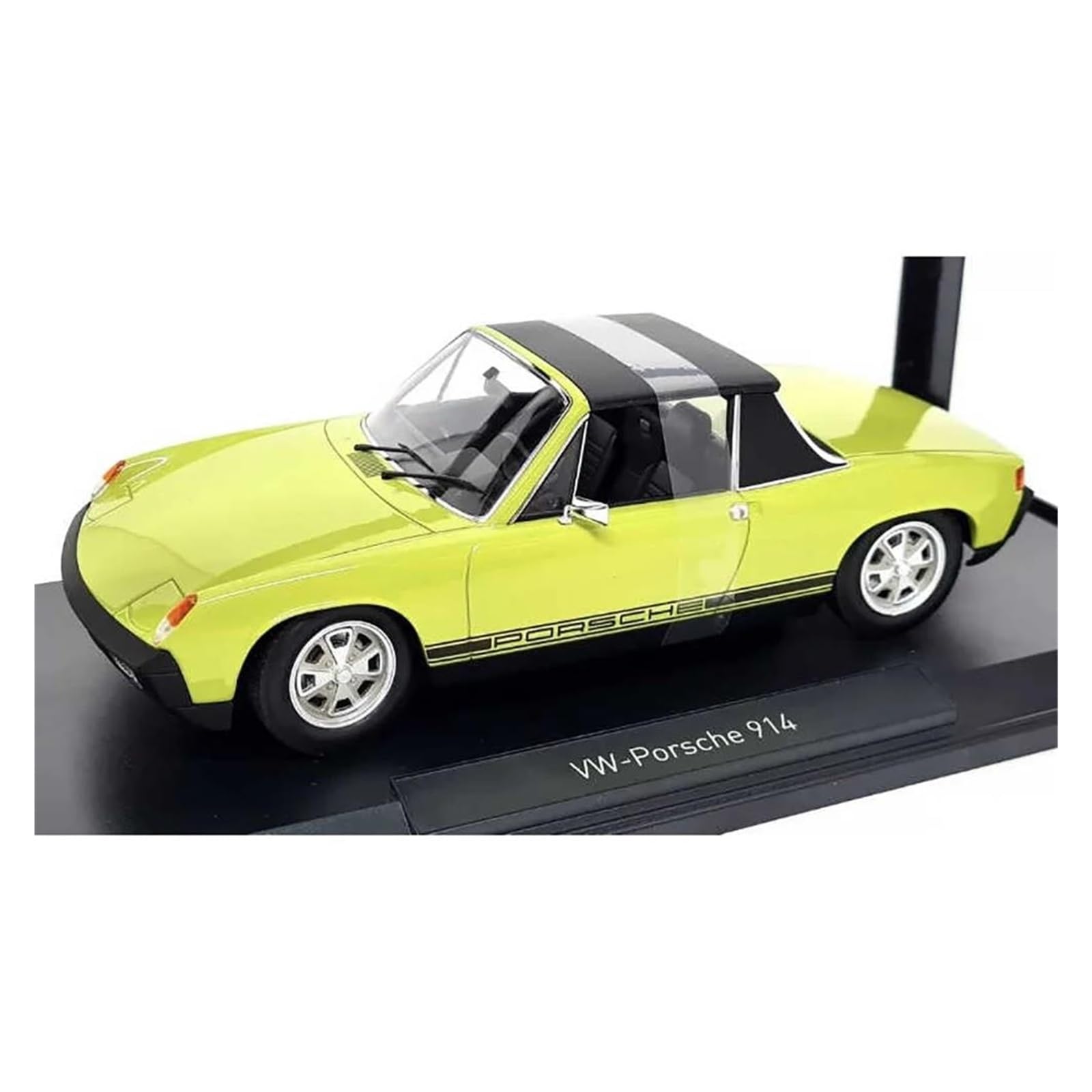 Metallo Scala Replica 1 18 per Volkswagen Porsche 914 Cyan Classic Sports Car Model Home Decor Collection Hobby Veicoli Giochi Set