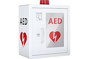 Emergency AED Cabinet for Home, Office, Nursing Home - Wall Mounted Storage...