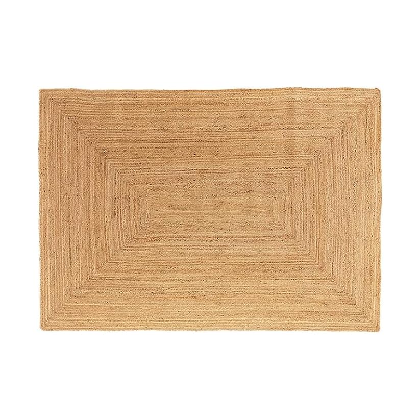 Tappeto Salotto Grande in Juta, Tappeto da Esterno, in Corda Intrecciata Naturale, 2000 gr/m2, Moderno, per Camera da Letto, Balcone, 160x230 cm