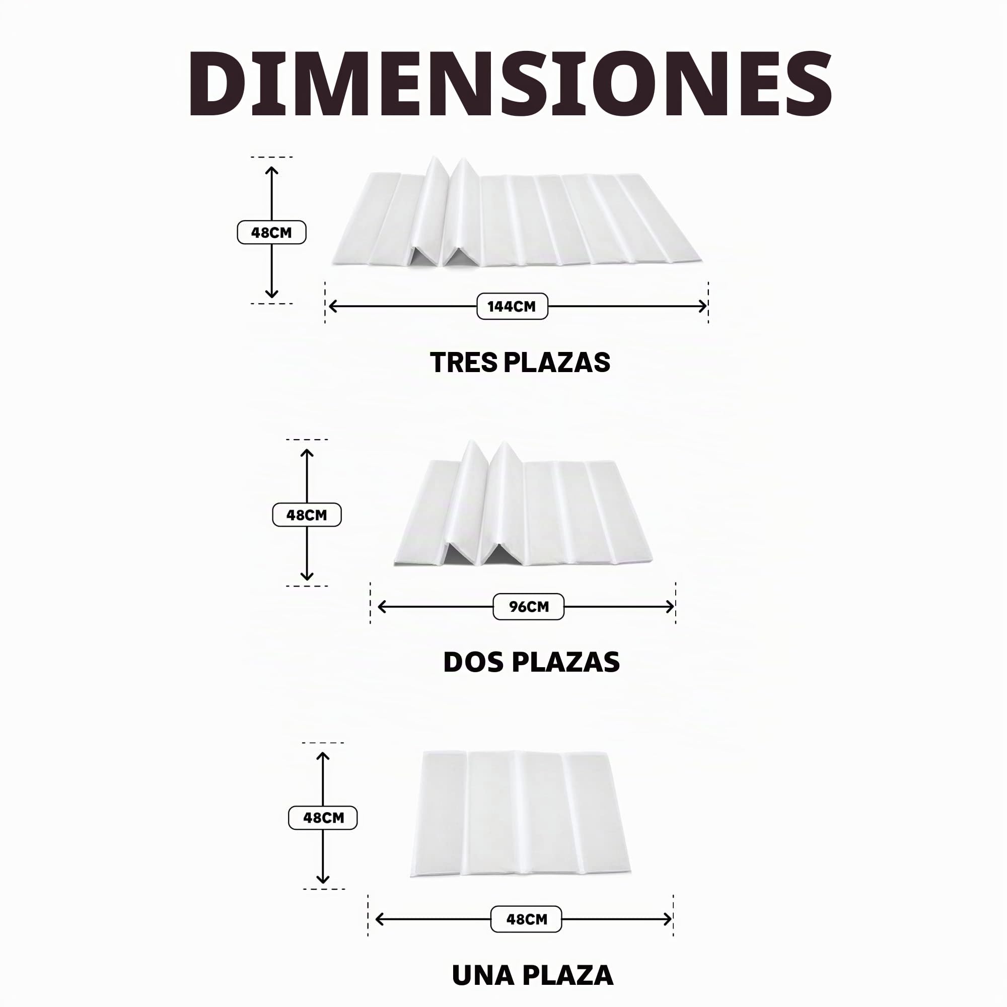 Velosso Tableros de soporte de madera para sofá de 3 plazas (48 x 144 cm) | Soporte de cojín de sofá para asiento caído | Protector de sofá duradero
