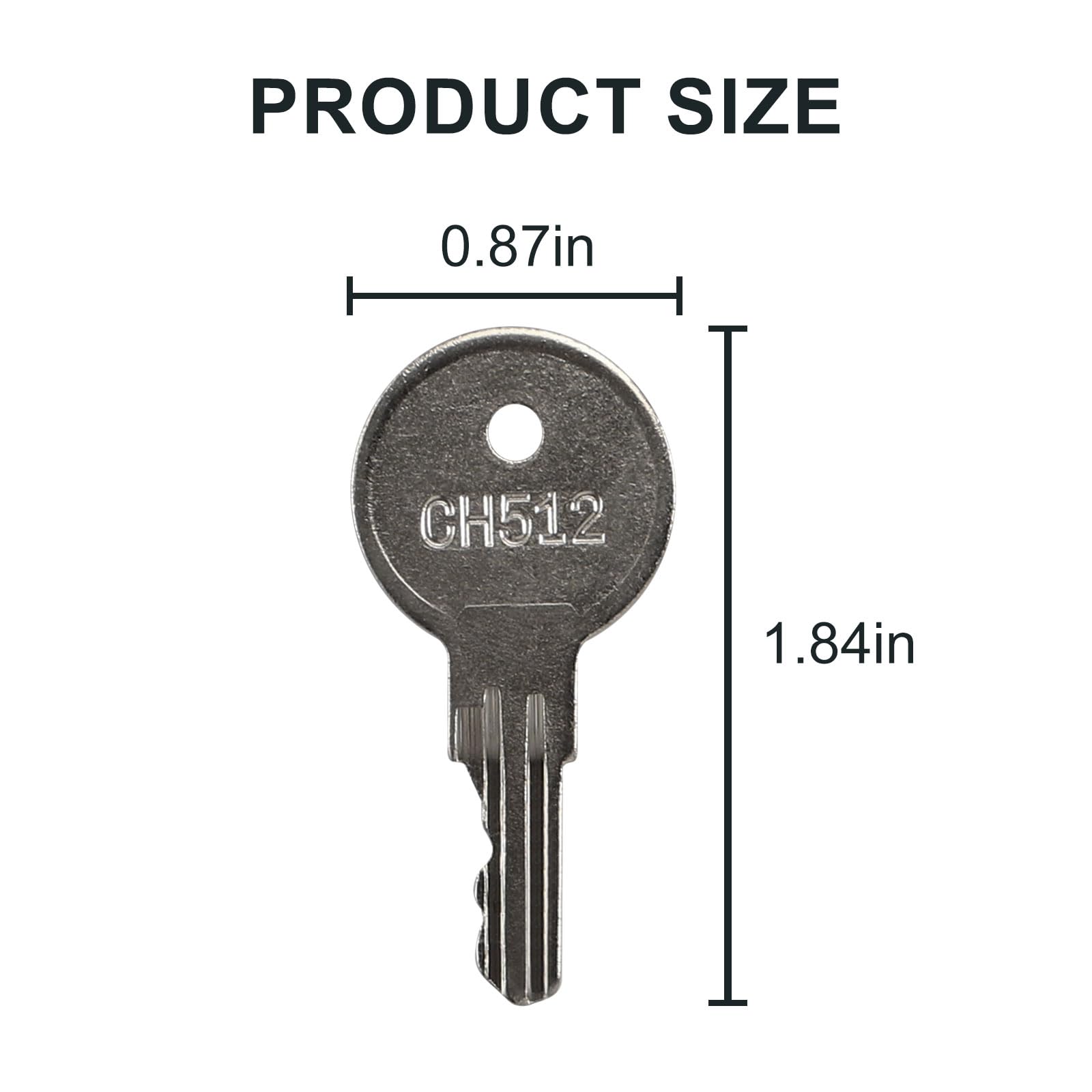 CH512 Replacement Keys for Delta Tool Boxes, Brute Boxes and