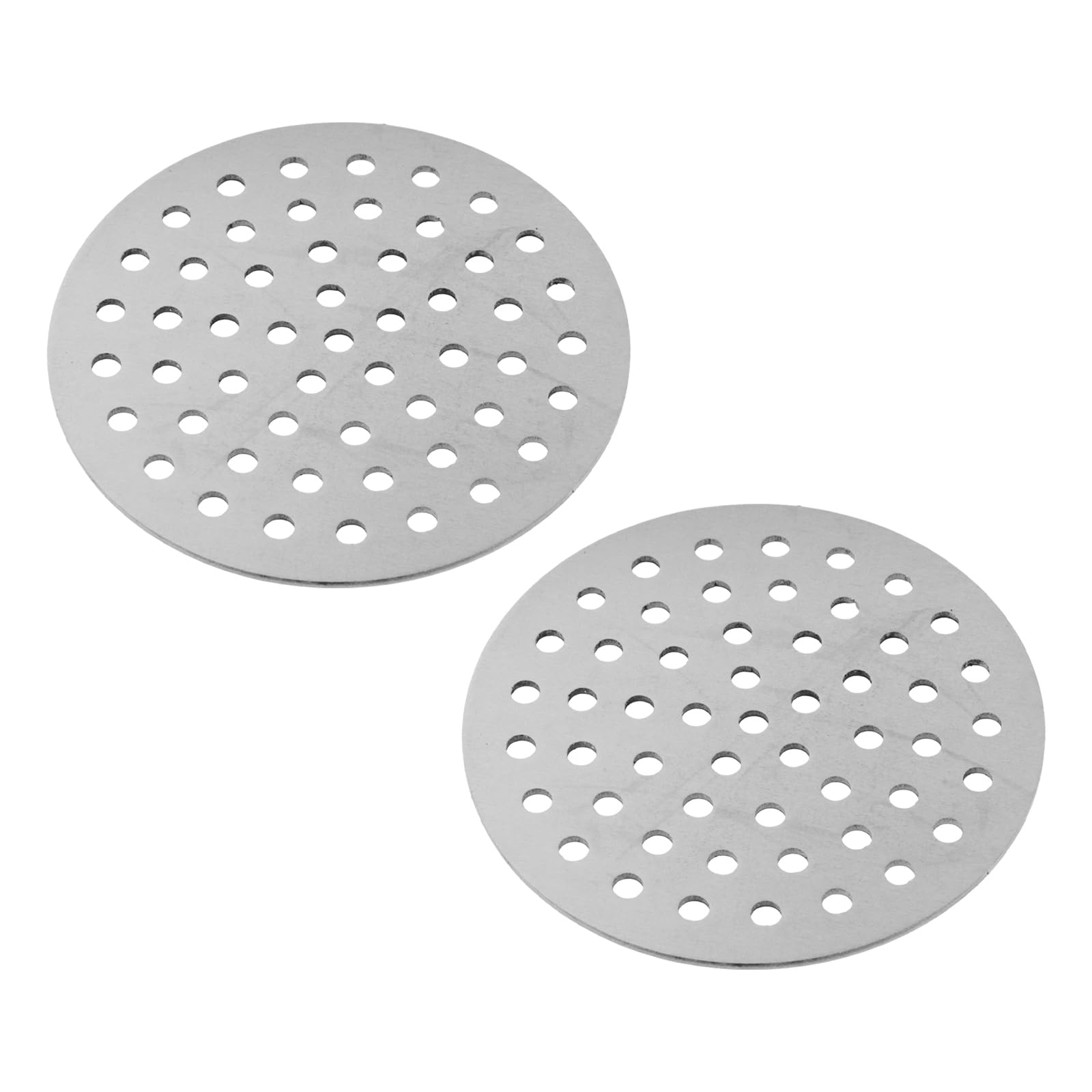Grille de vidange ronde 6 cm en inox 304 pour douche et balcon x2