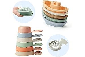 Bath Toys Floating Boats with Bathing Spoon