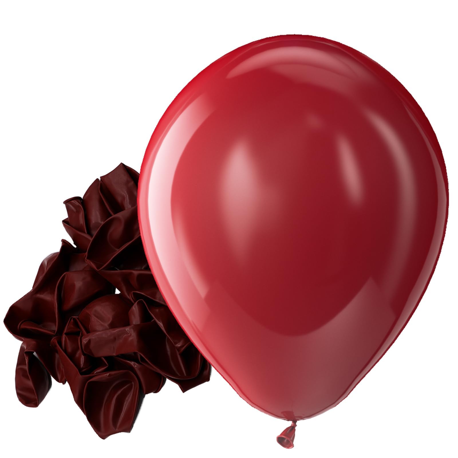 Photo 1 of Bezente Burgundy Latex Party Balloons - 150 Pack 5 Inch Dark Ruby Matte Small Retro Wine Red Maroon Balloons for Thanksgiving New Years Casino Themed Cherry Party Decorations