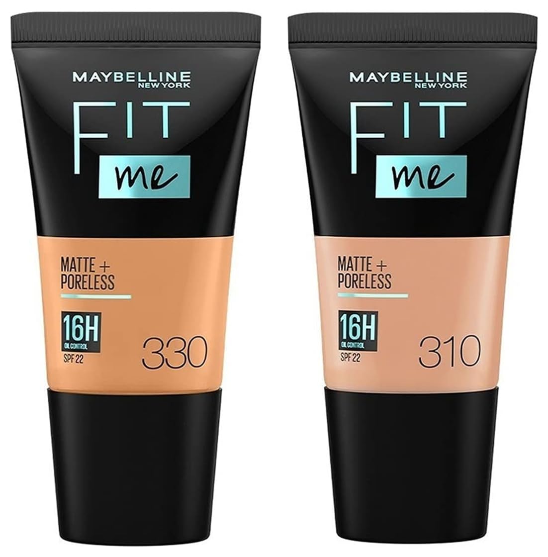 Maybelline New York Fit Me Matte+Poreless Liquid Full Coverage Foundation For Oily Skin Powder Tube,310 Sun Beige,330 Toffee,18Ml,Pack Of 1-picture-29