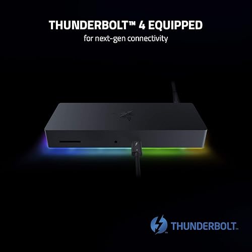 Miniatura 2 de Razer Base Thunderbolt 4: 10 puertos en 1 - Salida de video dual 4K o única 8K - Hub USB A y C, 2.5 GbE Thunderbolt 3, Mac y PC Compatible -