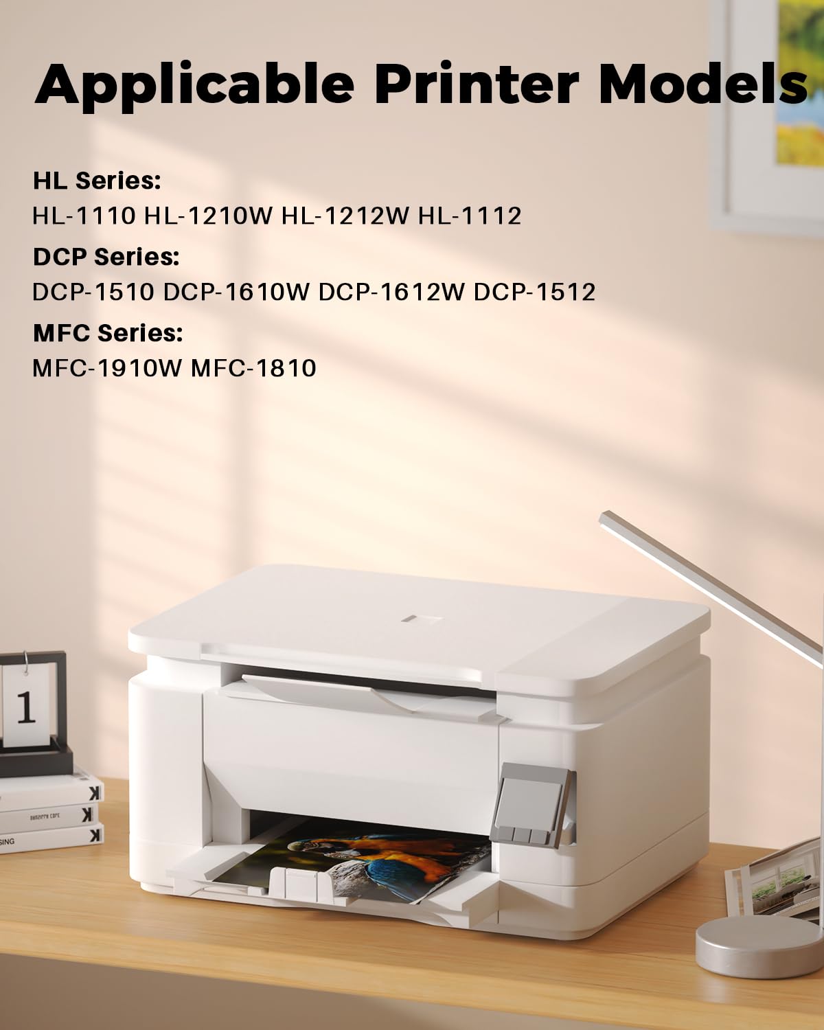 colourfly TN1050 Cartuccia toner compatibile con il toner Brother TN-1050 TN1050 per DCP-1510 DCP-1610W DCP-1612W DCP-1512 MFC-1910W MFC-1810 HL-1110 HL-1212W HL-1210W HL-1112 (4 nero)
