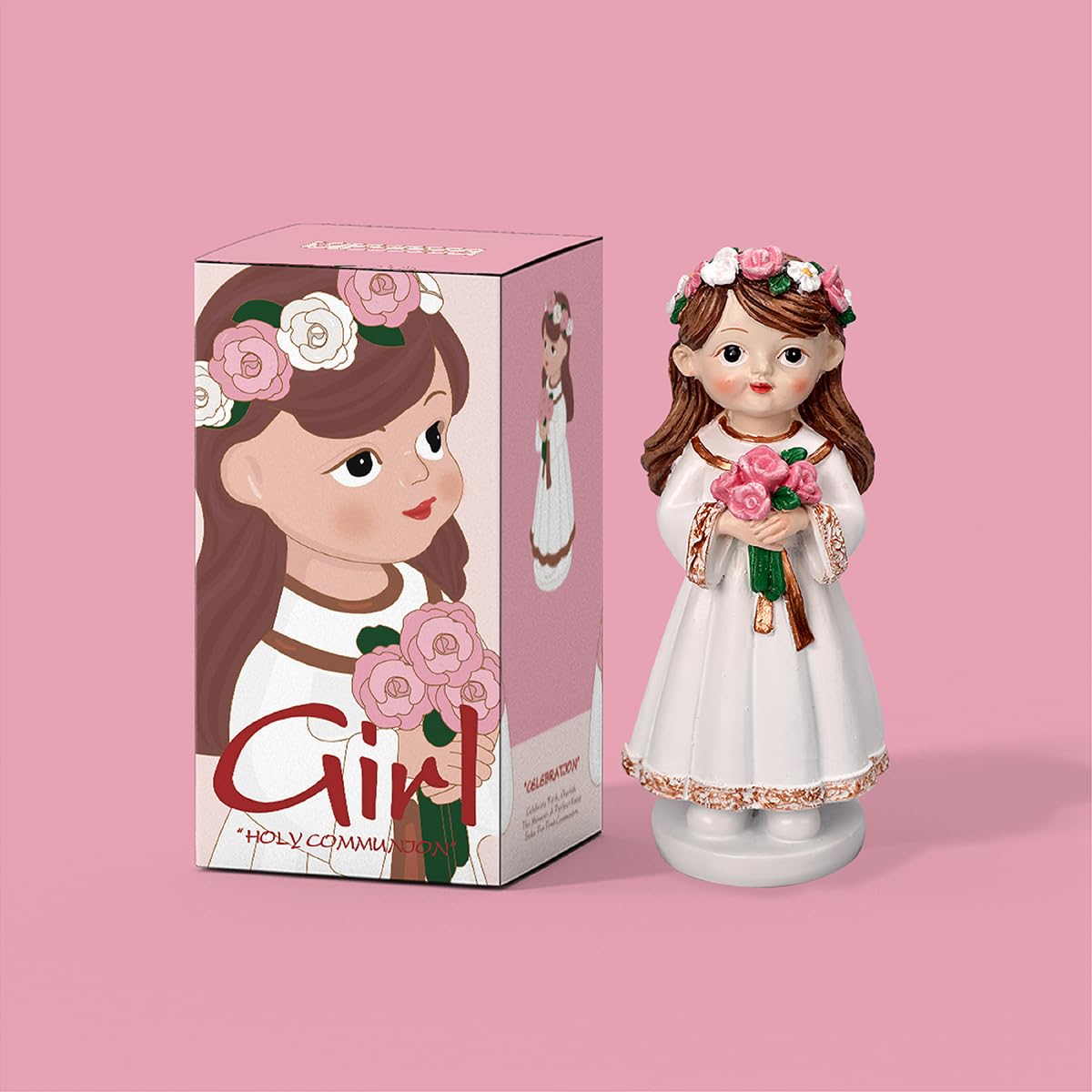 Amazon.com: GoGnome Resin First Communion Girl Figurine - 5.3