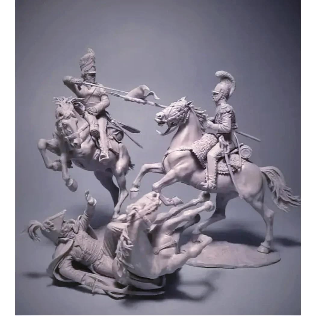 1/32 Resin Model Kit Napoleonic Wars British and French Cavalrymans Unpainted Default Title
