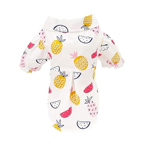 Camisa de Perro Ropa Camisa Casual de Hawaii Camisas de Piña Chaleco sin Mangas de Verano Fresco Seabeach…