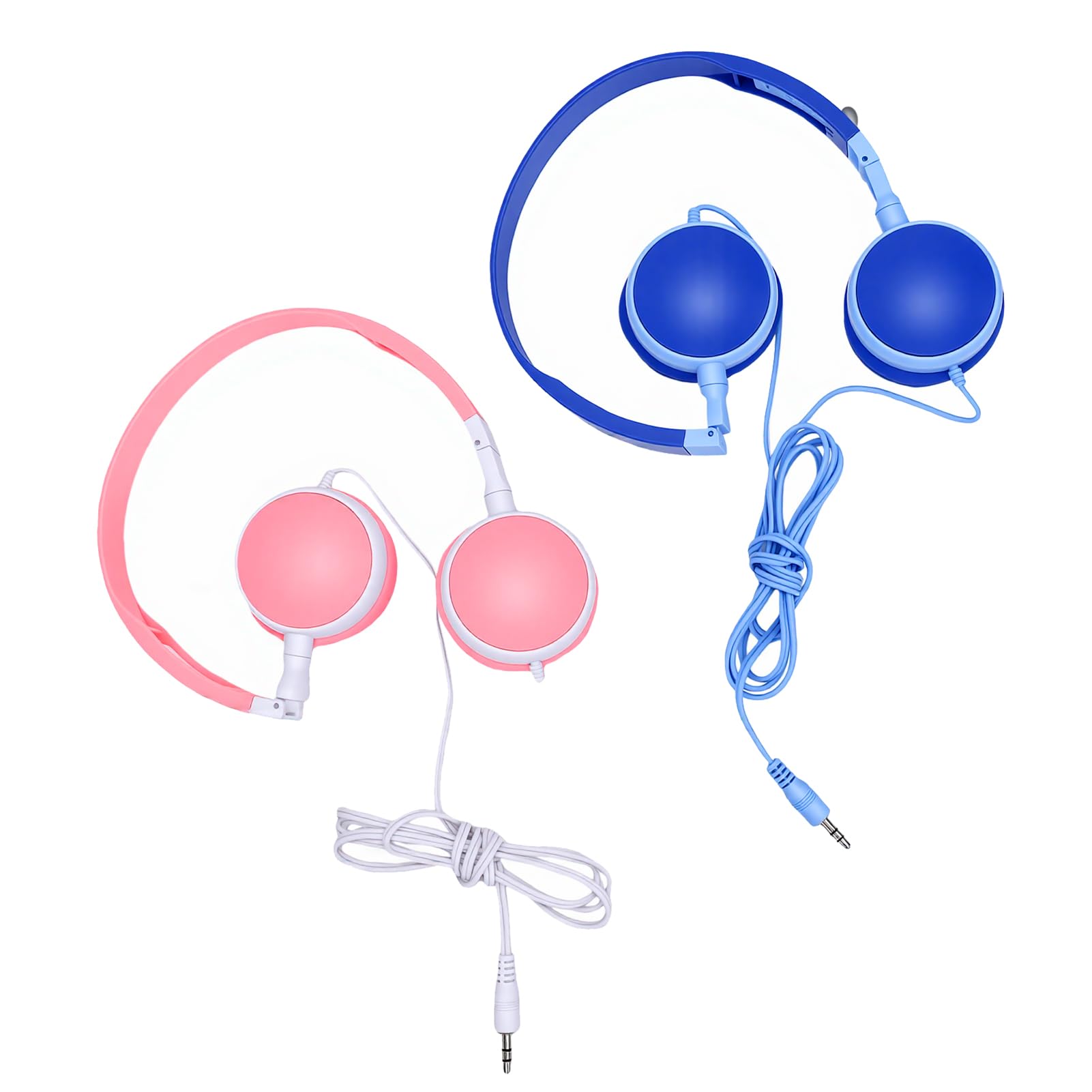 AMONIDA Cuffie per Bambini Confezione da 12, Cuffie con Cavo da 3,5 Mm, Archetto Regolabile, Morbido Cuscino, Suono Stereo per Viaggi con Laptop in Aula Scolastica